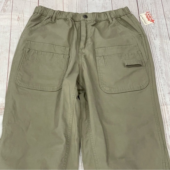 Free People FP Movement Voyage Pants Cargo Straight Leg Desert Taupe Sz S NWT - Picture 7 of 14